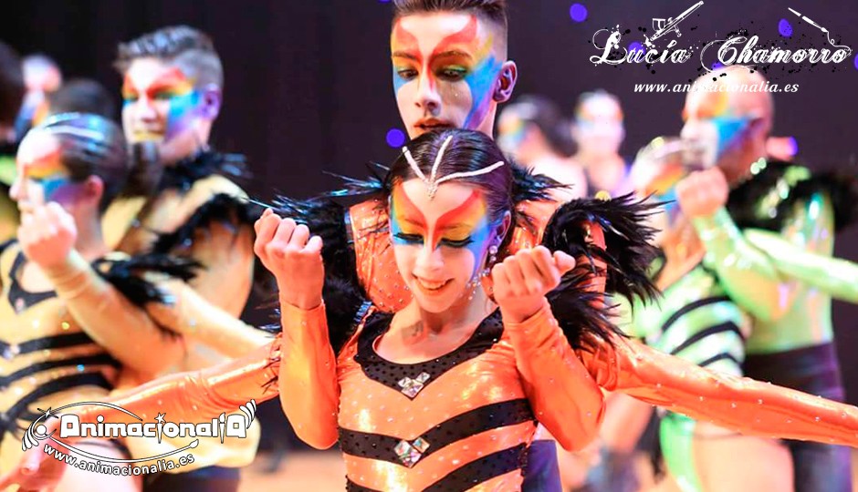 Carnaval y Comparsas Animacionalia. Grupo de baile Daniel Garcia. #MueBT2016 Torremolinos. Facepainting. Maquillaje bailarines. Animacionalia 2016